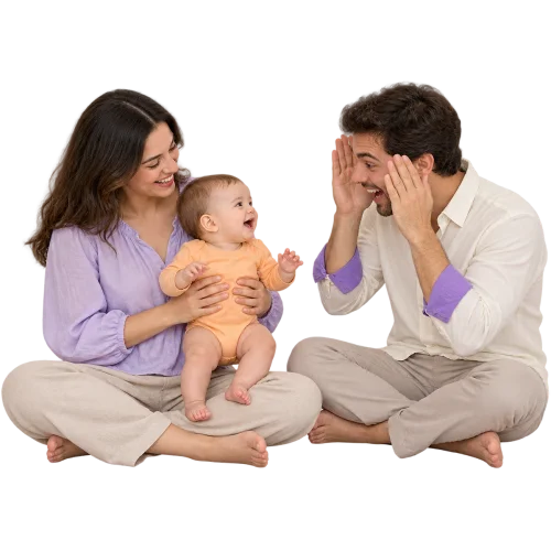 Spelletjes voor je baby in het eerste jaar